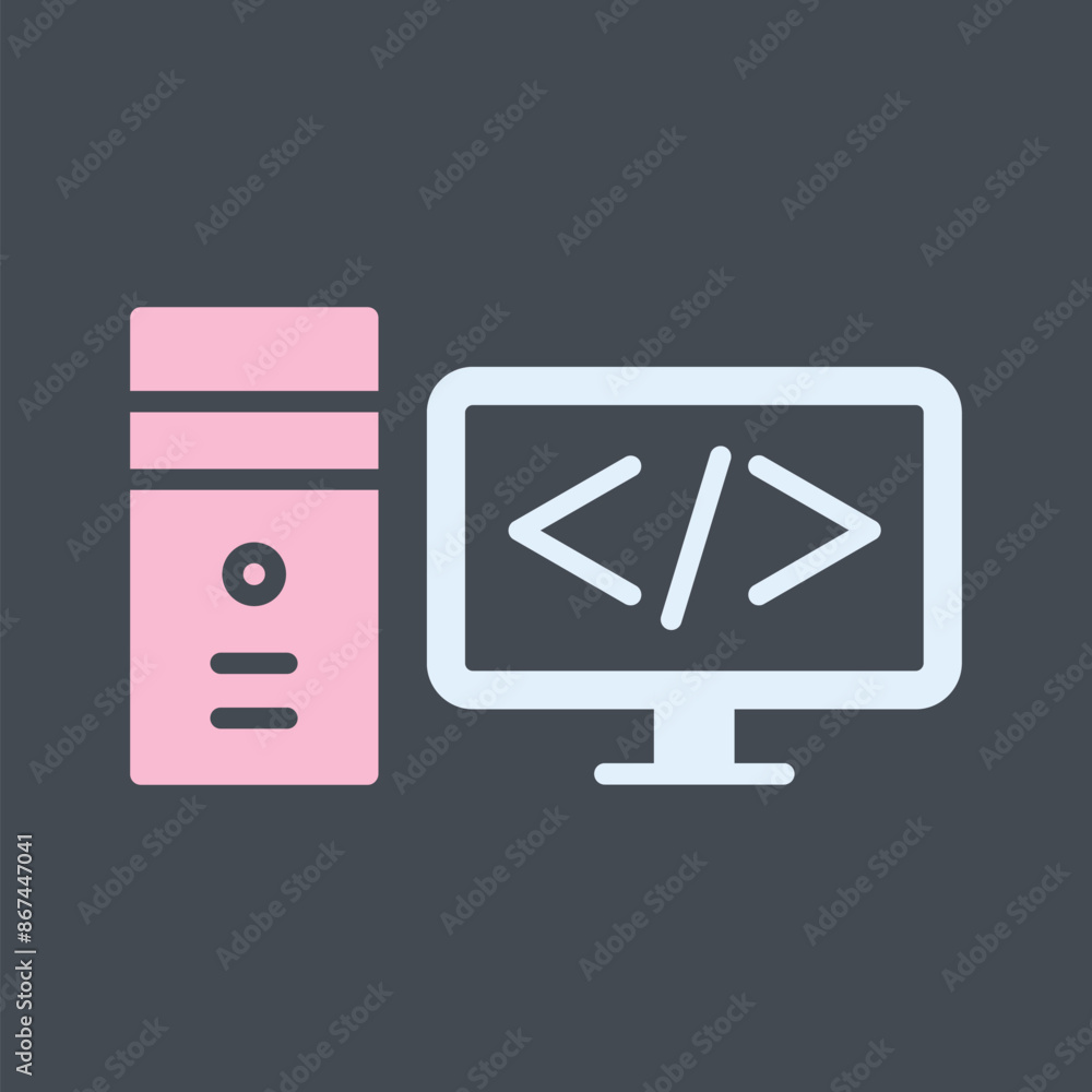Coding Vector Icon Coding Vector Icon