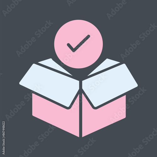 Package Receiving Vector Icon