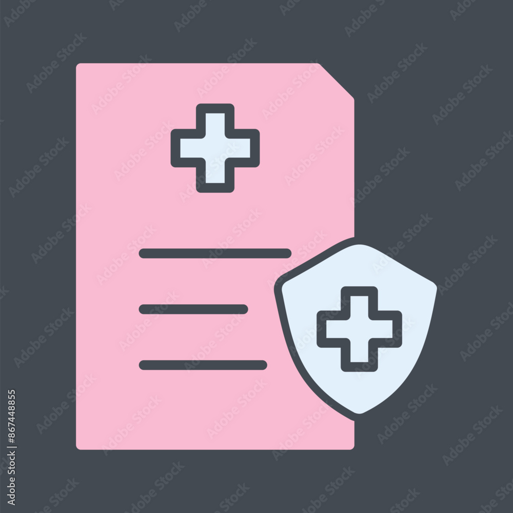 Obraz premium Health Insurance Vector Icon