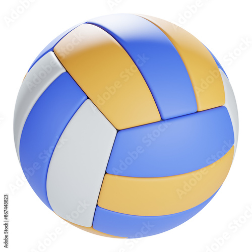 volleyball 3d icon illustration