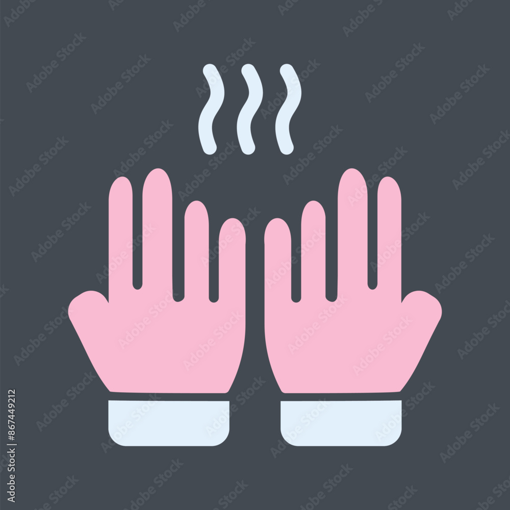 Obraz premium Smelly Hands Vector Icon