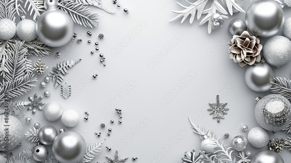 Modern New Year greeting card, silver and white luxury theme, ample text space, sleek and stylish design. --ar 16:9 --stylize 250 Job ID: b3b41157-a4ec-4eb1-9043-193bfeb5a714 Modern New Year greeting card, silver and white luxury theme, ample text space, sleek and stylish design. --ar 16:9 --stylize 250 Job ID: b3b41157-a4ec-4eb1-9043-193bfeb5a714