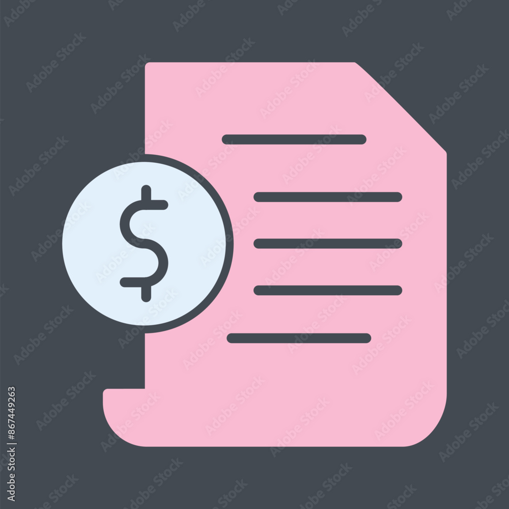 Invoice Vector Icon Invoice Vector Icon