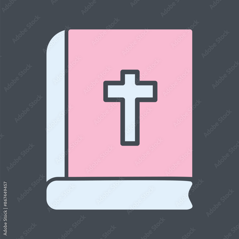 Fototapeta premium Religious Book Vector Icon