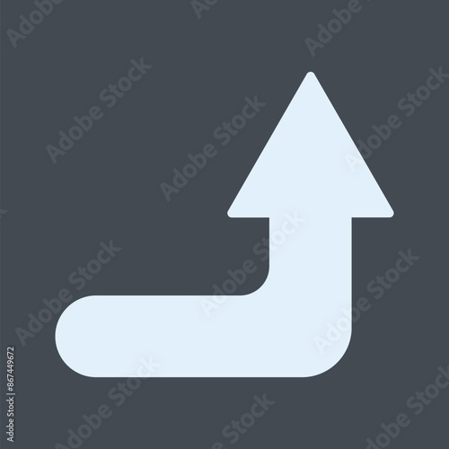 Turn Up Vector Icon