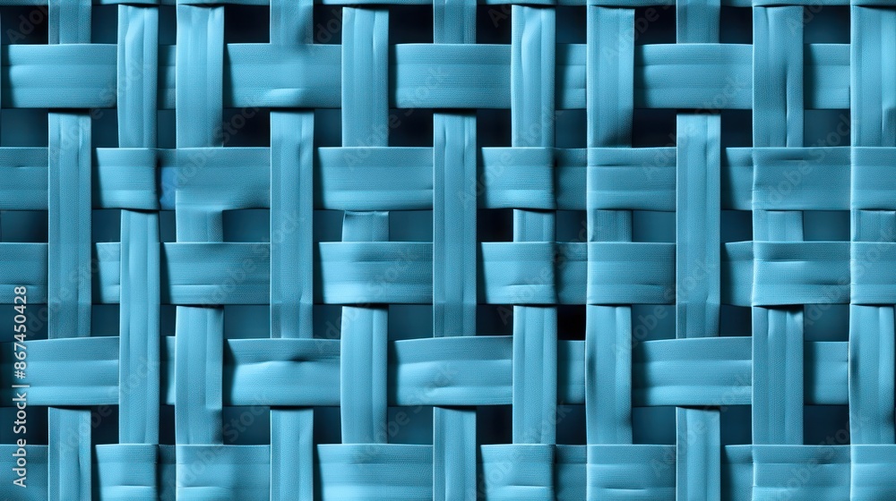 Blue Woven Fabric Texture Blue Woven Fabric Texture