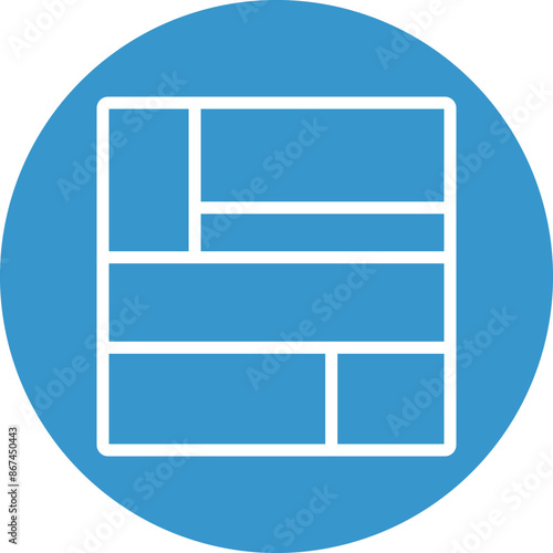 layout Vector Line White Circles Multicolors