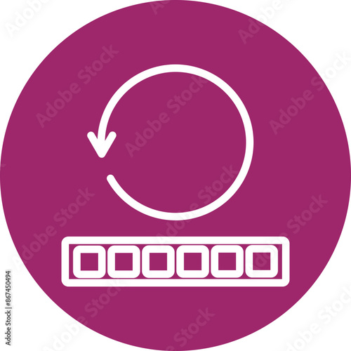 complete Vector Line White Circles Multicolors