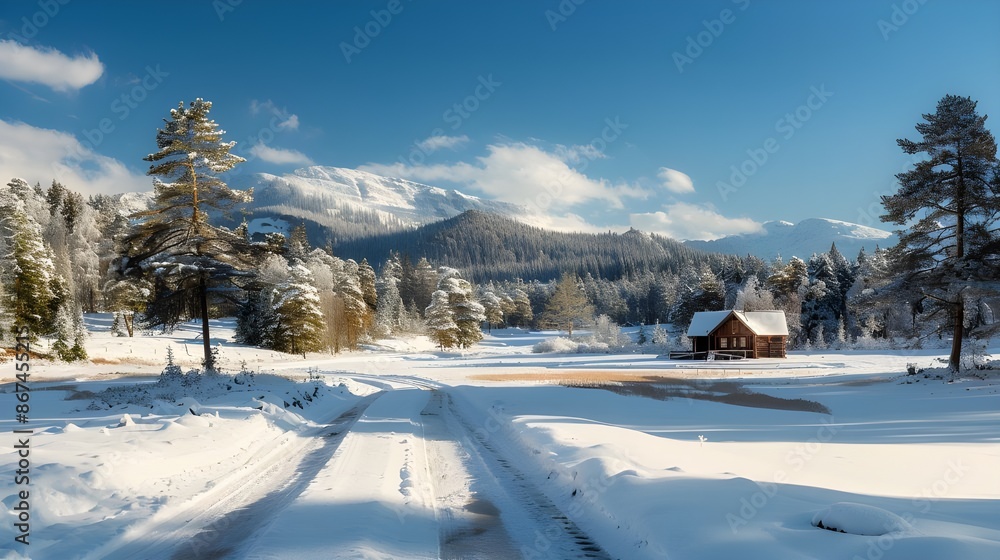 winter landscape with snow winter landscape with snow