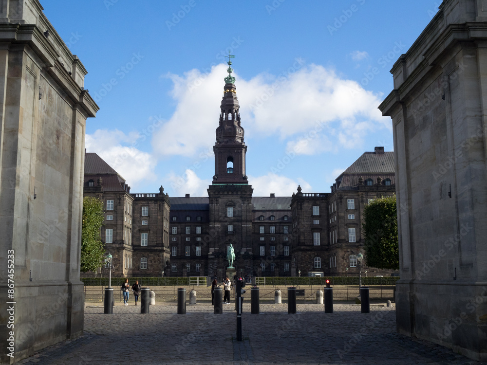 Obraz premium Christiansborg Palace gates