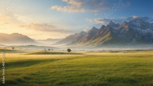 morning in the mountains