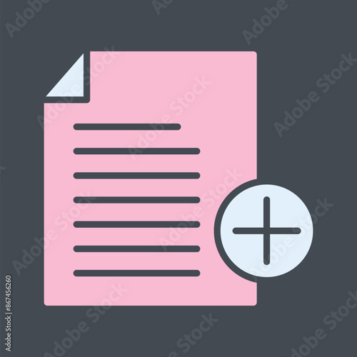 Add Notes Vector Icon