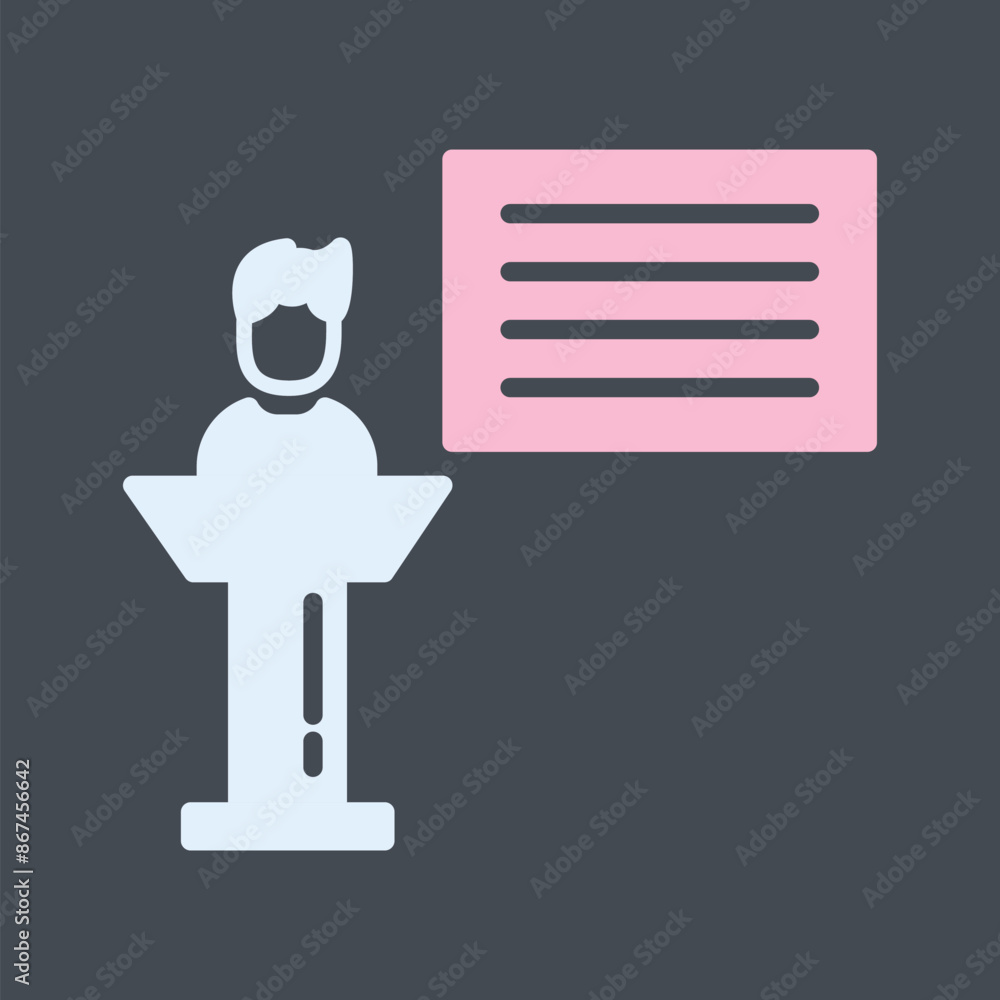 Seminar Vector Icon Seminar Vector Icon