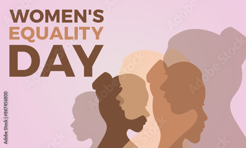 Women's Equality Day vector concept for banner, poster, background template design. photo