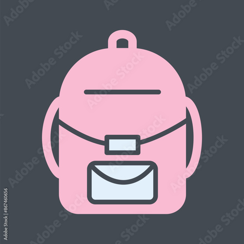 Backpack Vector Icon