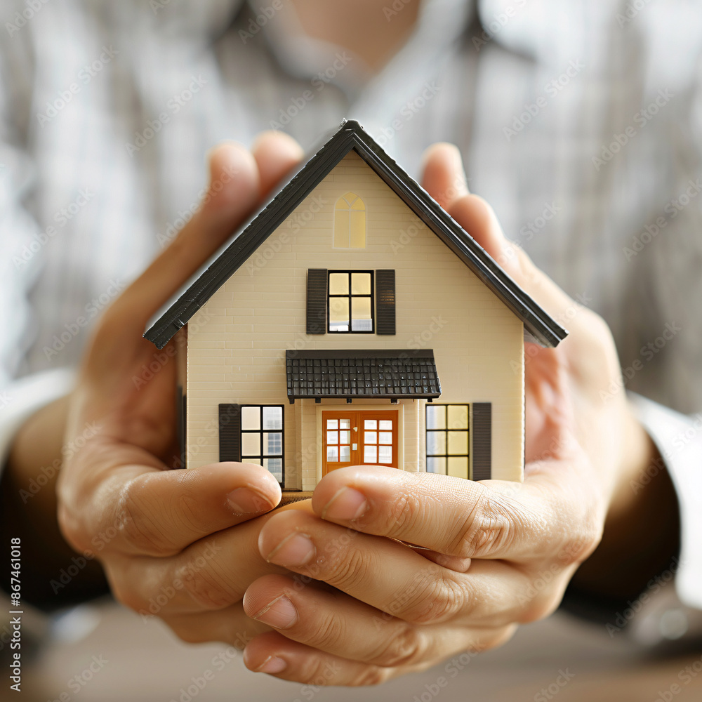 Homeowner Reviewing a Comprehensive Home Insurance Policy for Property Protection