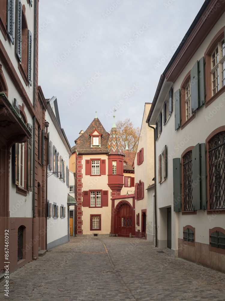 Fototapeta premium Old Basel street