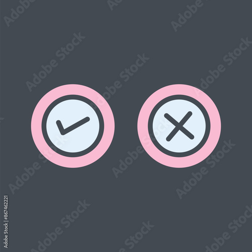 Yes No Option Vector Icon