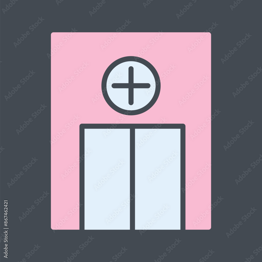 Obraz premium Emergency Room Vector Icon