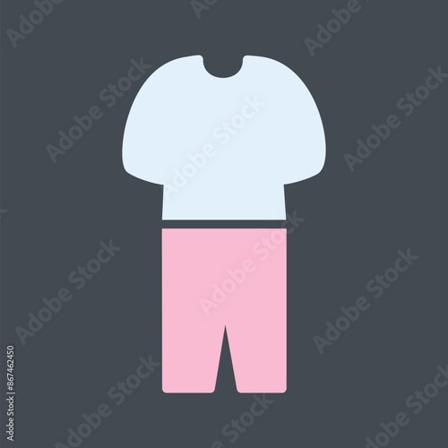 Pyjamas Suit Vector Icon