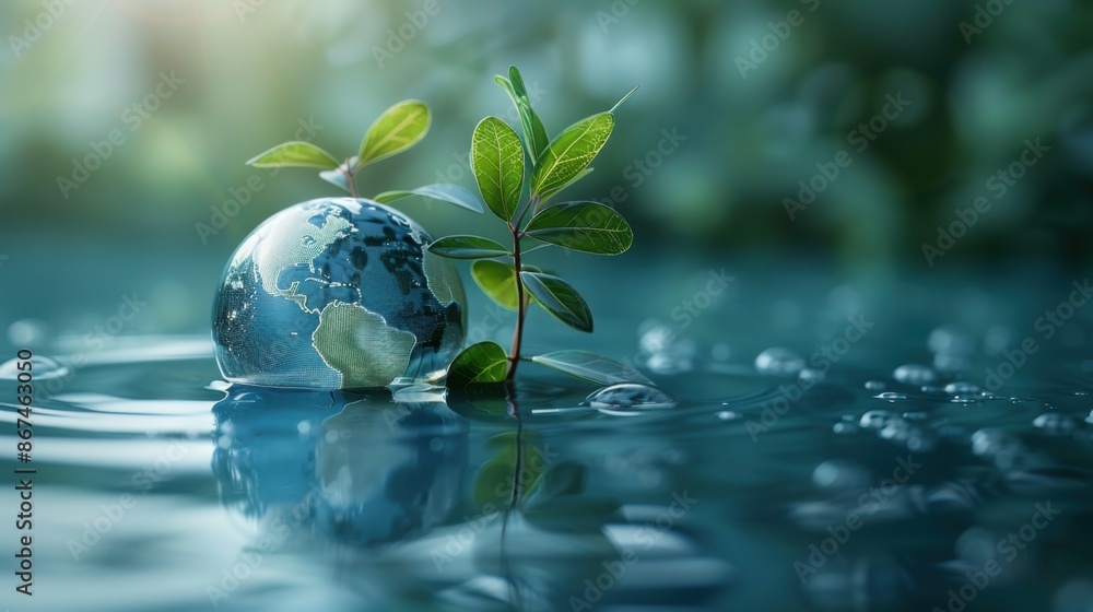 World water day graphic design generative ai. World water day graphic design generative ai.