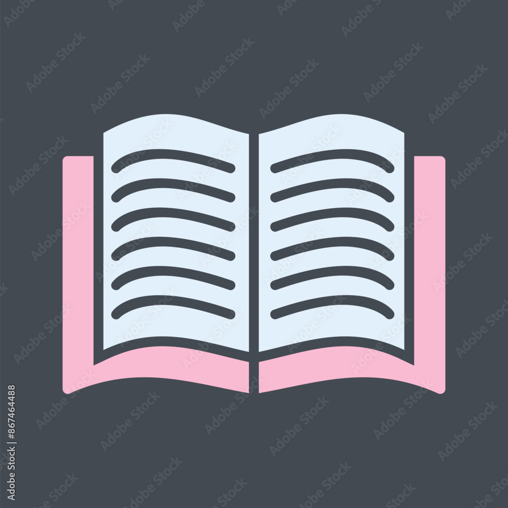 Textbook Vector Icon Textbook Vector Icon