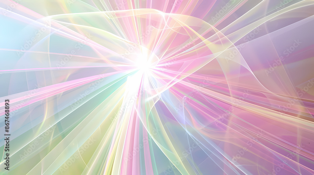 Fototapeta premium Abstract colorful background with rays