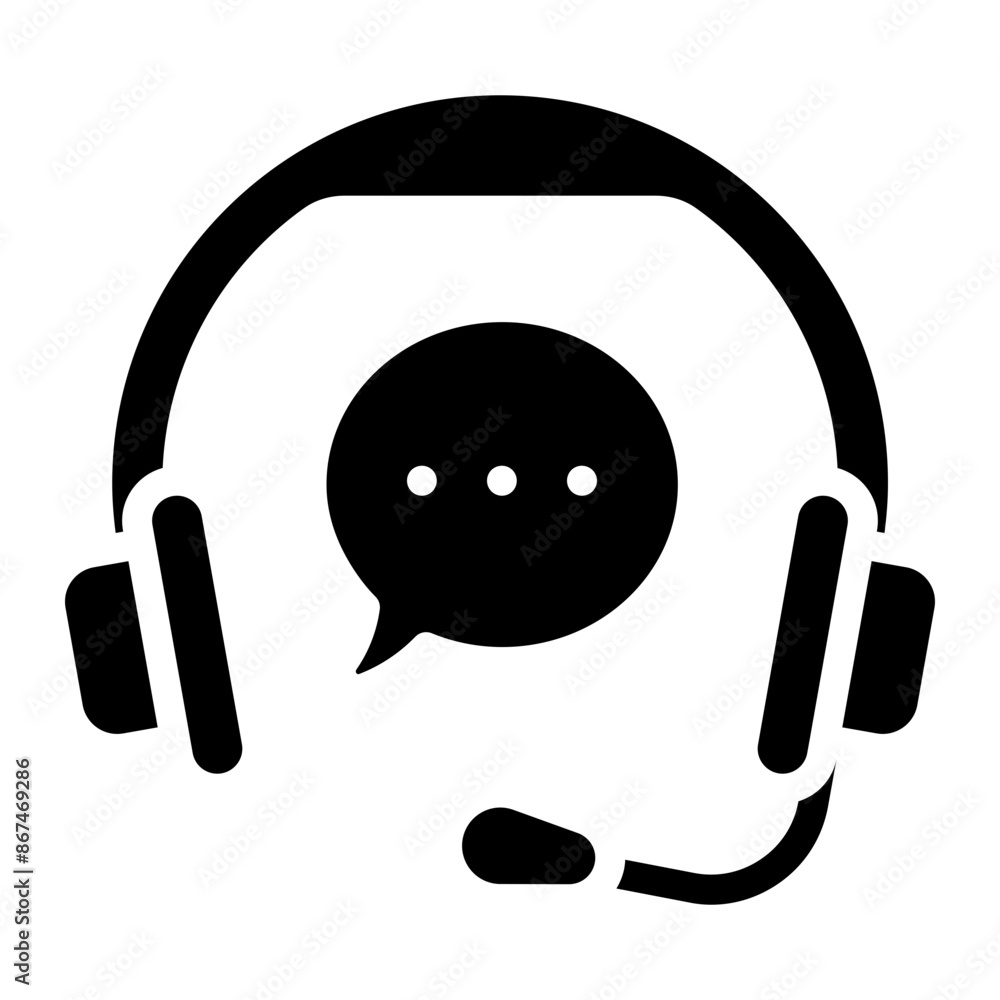 customer service glyph icon customer service glyph icon