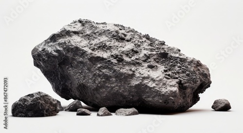  Rock Collection: Giant Gray Boulder with Smaller Rocks and Meteorite