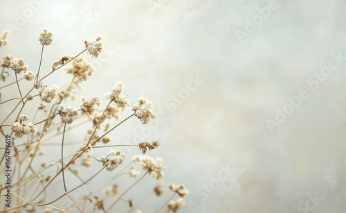  Serene Nature: Wildflower Field, Soft Blur, Muted Tones