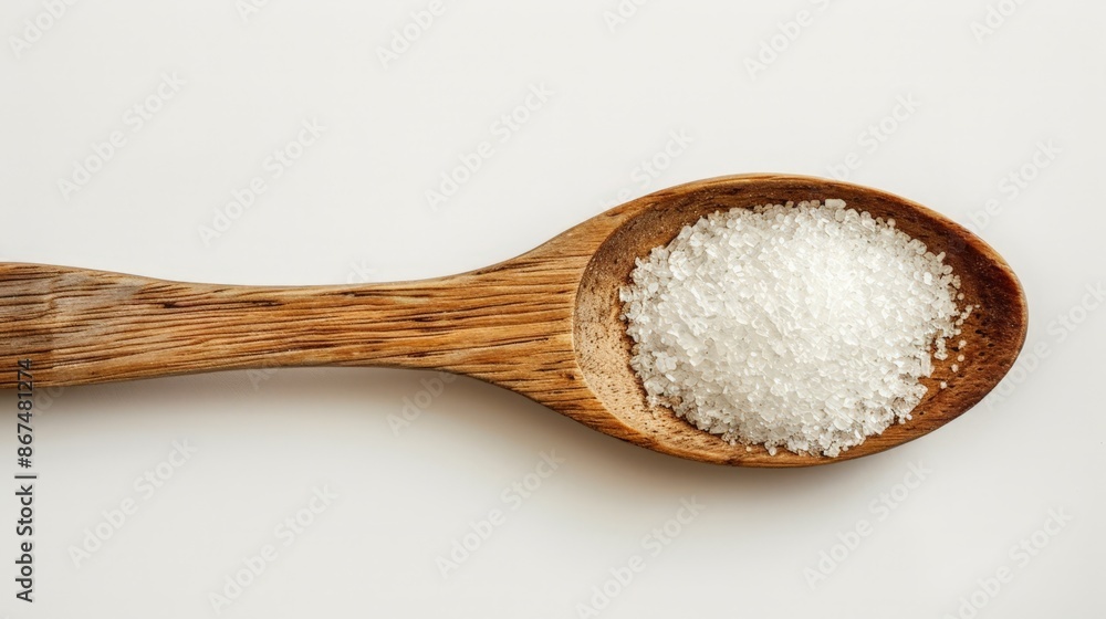 Organic Himalayan Pink Salt in Wooden Spoon, High-Quality Mineral-rich Gourmet Salt Organic Himalayan Pink Salt in Wooden Spoon, High-Quality Mineral-rich Gourmet Salt