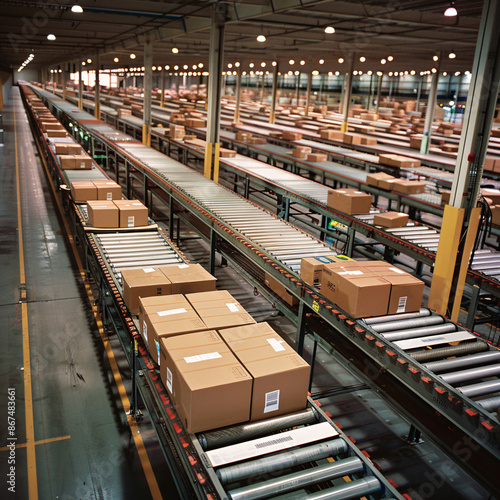 Streamlined Freight Consolidation Center Enhancing Shipping Efficiency