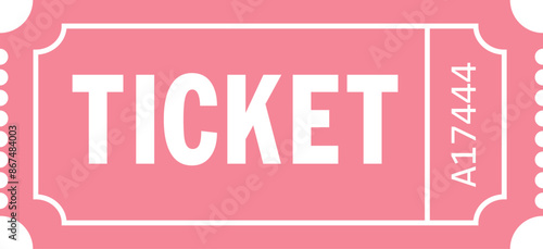 Admit One Valentine Vintage ticket isolated Retro	
