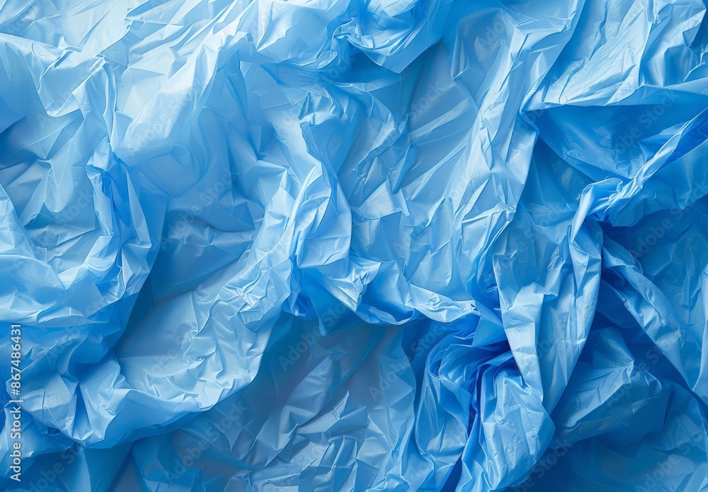 Vibrant Crumpled Paper Art in Hues of Blue and Gray Vibrant Crumpled Paper Art in Hues of Blue and Gray