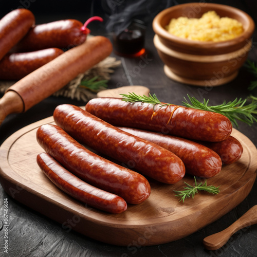 A delicious array of smoked sausages
