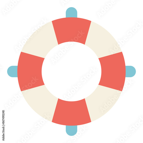 safety lifebuoy flat icon