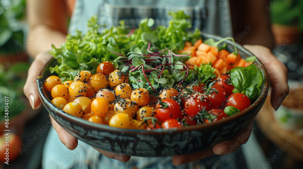 vegetables salad in a bowl vegetables salad in a bowl