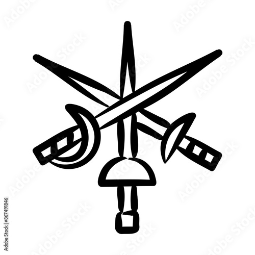 Fencing Sword Icon