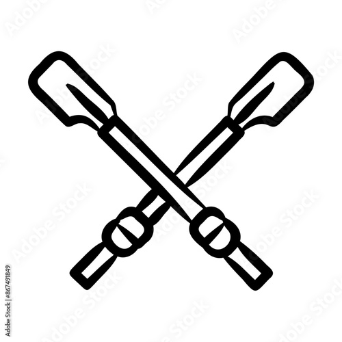 Rowing Oars Icon