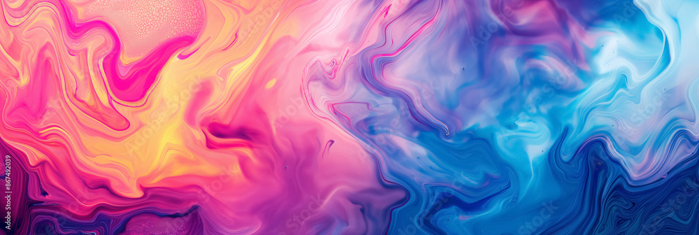 Fluid, colorful abstract background with a mix of pink, yellow, blue, and purple swirls, creating a marbled effect. Fluid, colorful abstract background with a mix of pink, yellow, blue, and purple swirls, creating a marbled effect.