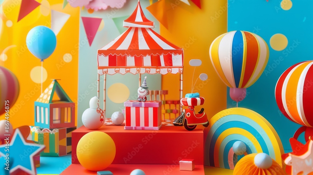 product display for a fun and playful product, such as toys or games product display for a fun and playful product, such as toys or games