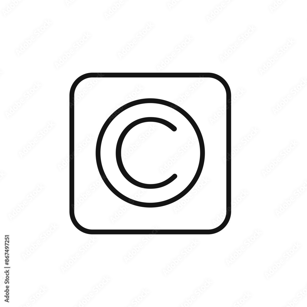 Copyright Icon Collection Legal Protection Illustrations for Intellectual Property