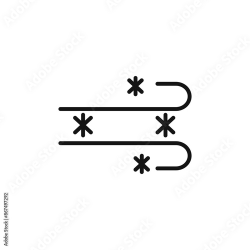 Snow Blowing Icon Collection Winter Weather Illustrations for Maintenance and Outdoor Activities