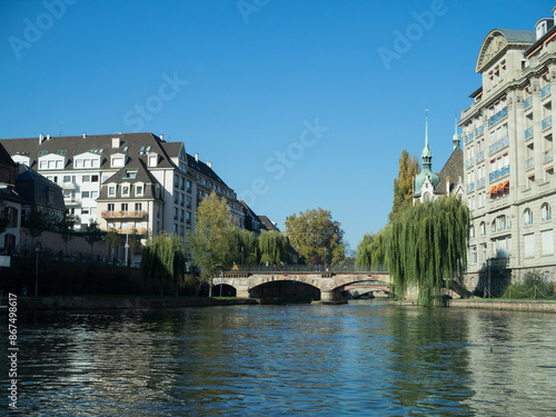 Obraz na płótnie Ill River, Strasbourg w salonie
