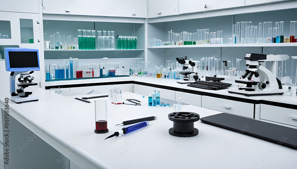 Detailed Laboratory Equipment Background Detailed Laboratory Equipment Background