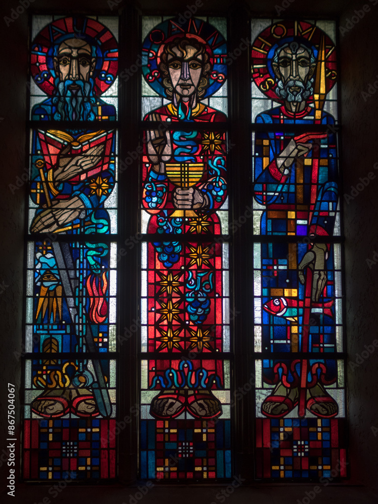 Stained glass window of Luxembourg Cathedral
