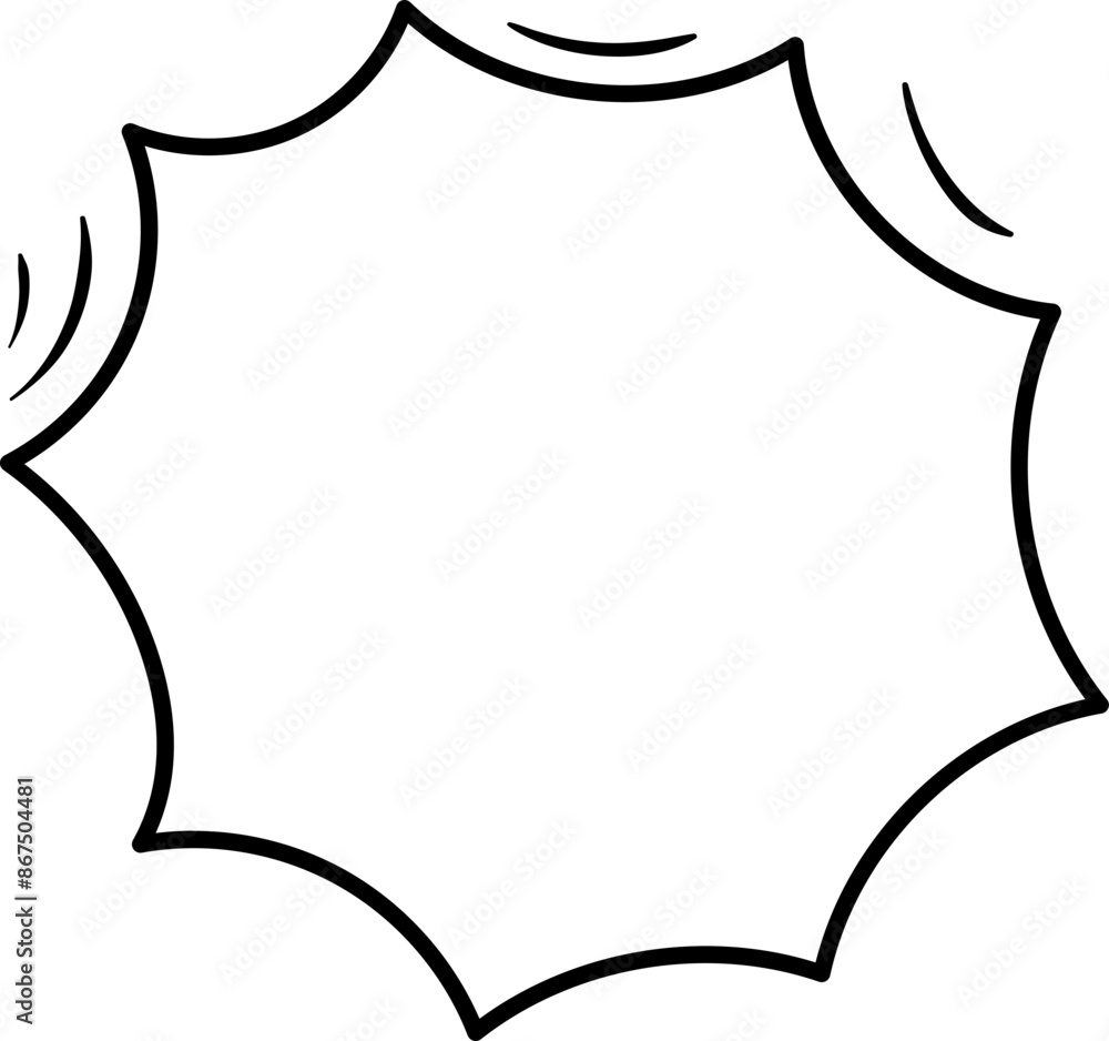 Speech Bubble Note Illustration Speech Bubble Note Illustration
