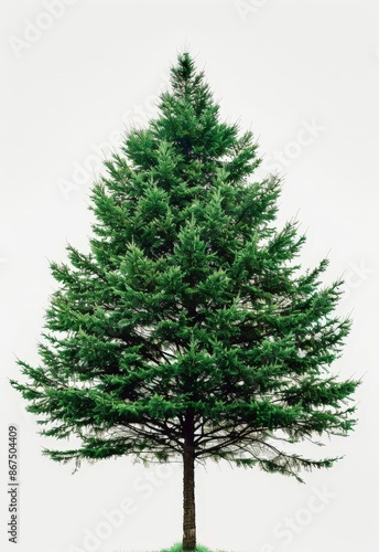 Evergreen Tree: Lush Green Pine Tree in a Field