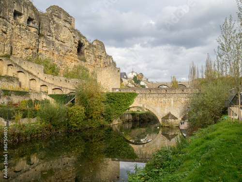 Obraz na płótnie Casemates do Bock, Luxembourg City w salonie