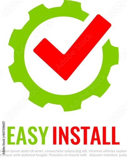 Easy to install vector icon